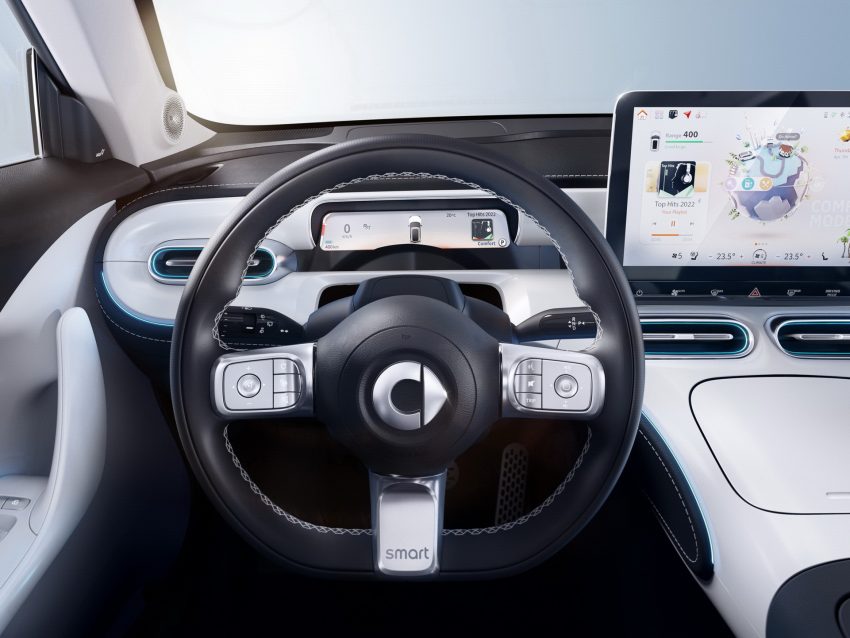 2023 Smart #1 Premium - Interior, Steering Wheel Wallpaper 850x638 #14