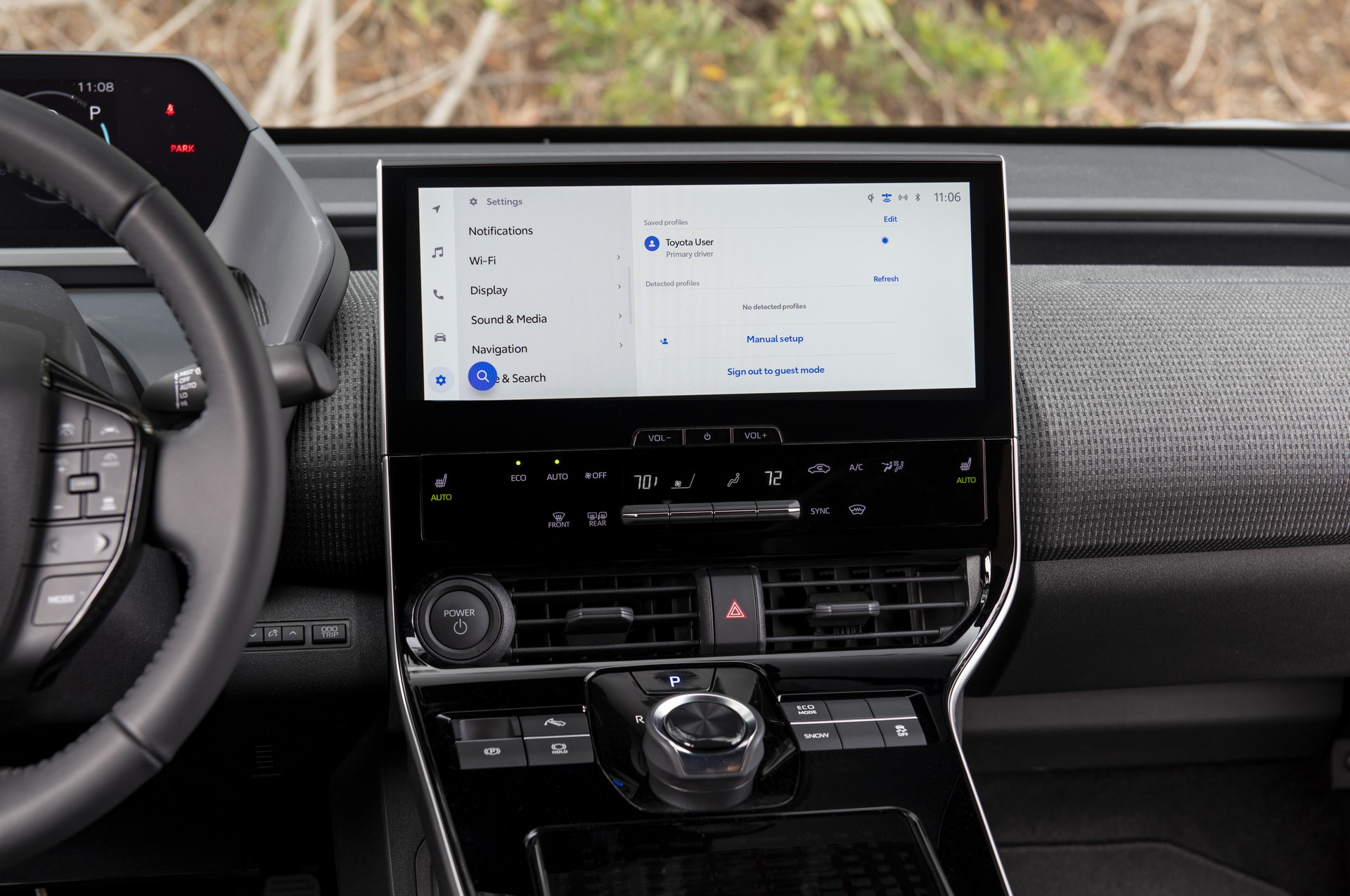 Download 2023 Toyota bZ4X XLE FWD - Central Console HD Wallpaper 1920x1275 #74