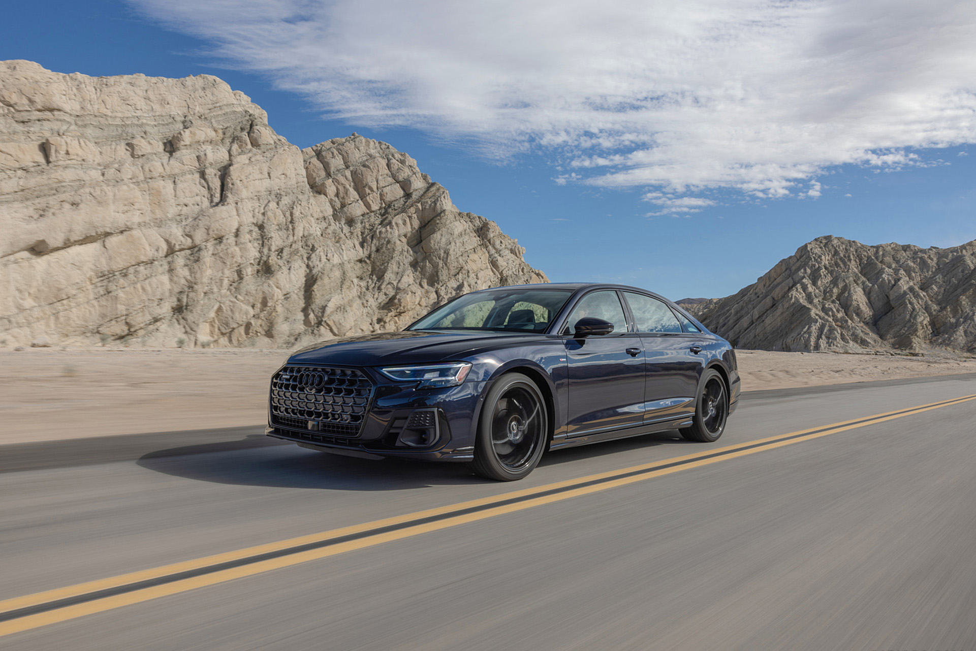 Download 2022 Audi A8 L - US version - Front Three-Quarter HD Wallpaper 1921x1281 #11