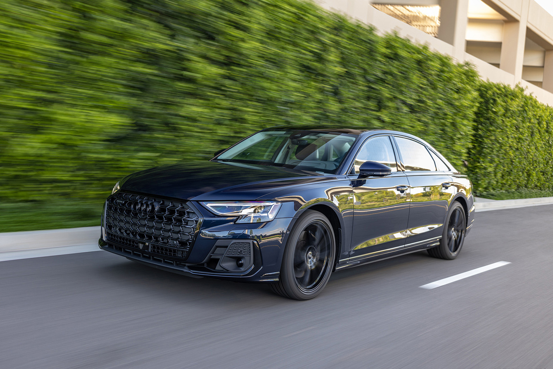 Download 2022 Audi A8 L - US version - Front Three-Quarter HD Wallpaper 1921x1281 #15