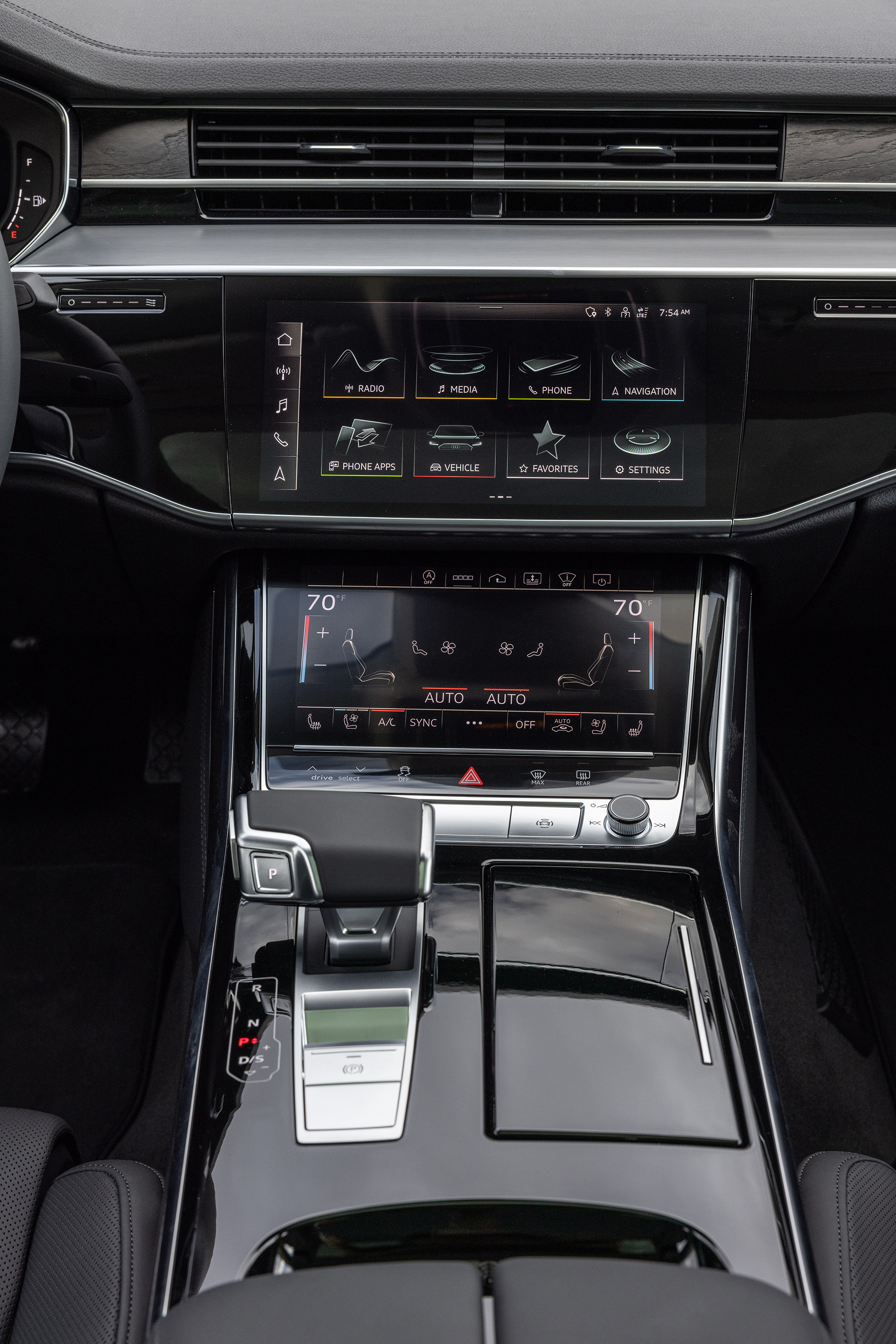 Download 2022 Audi A8 L - US version - Interior, Detail HD Phone Wallpaper 1921x2880 #59
