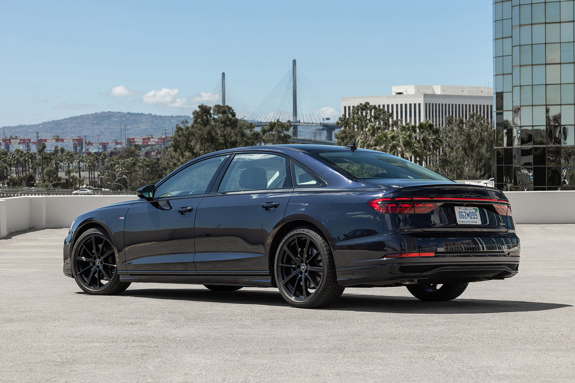 Download 2022 Audi A8 L - US version - Rear Three-Quarter HD Wallpaper 1921x1281 #23