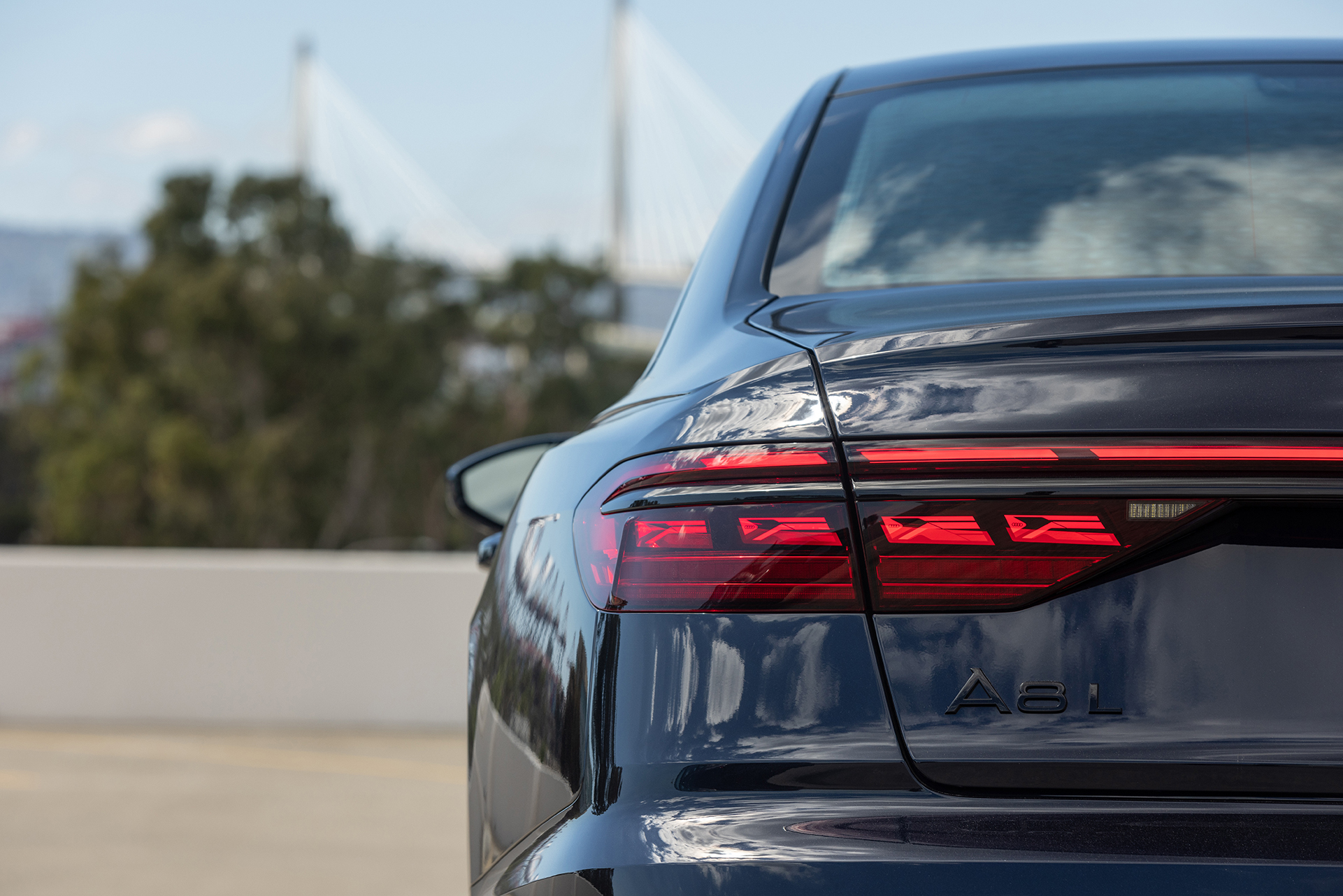Download 2022 Audi A8 L - US version - Tail Light HD Wallpaper 1921x1281 #45