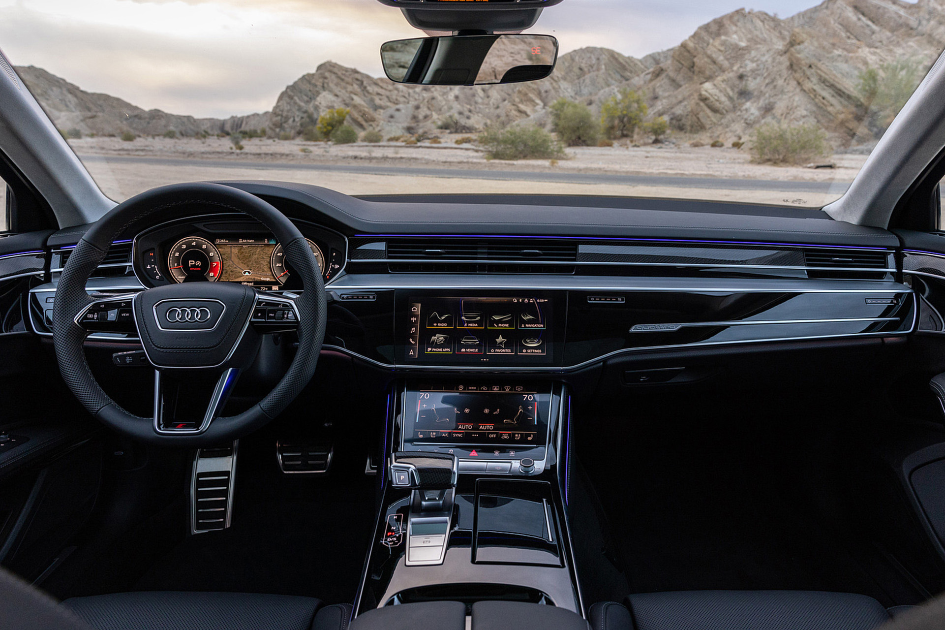 Download 2022 Audi S8 - US version - Interior, Cockpit HD Wallpaper 1921x1280 #58