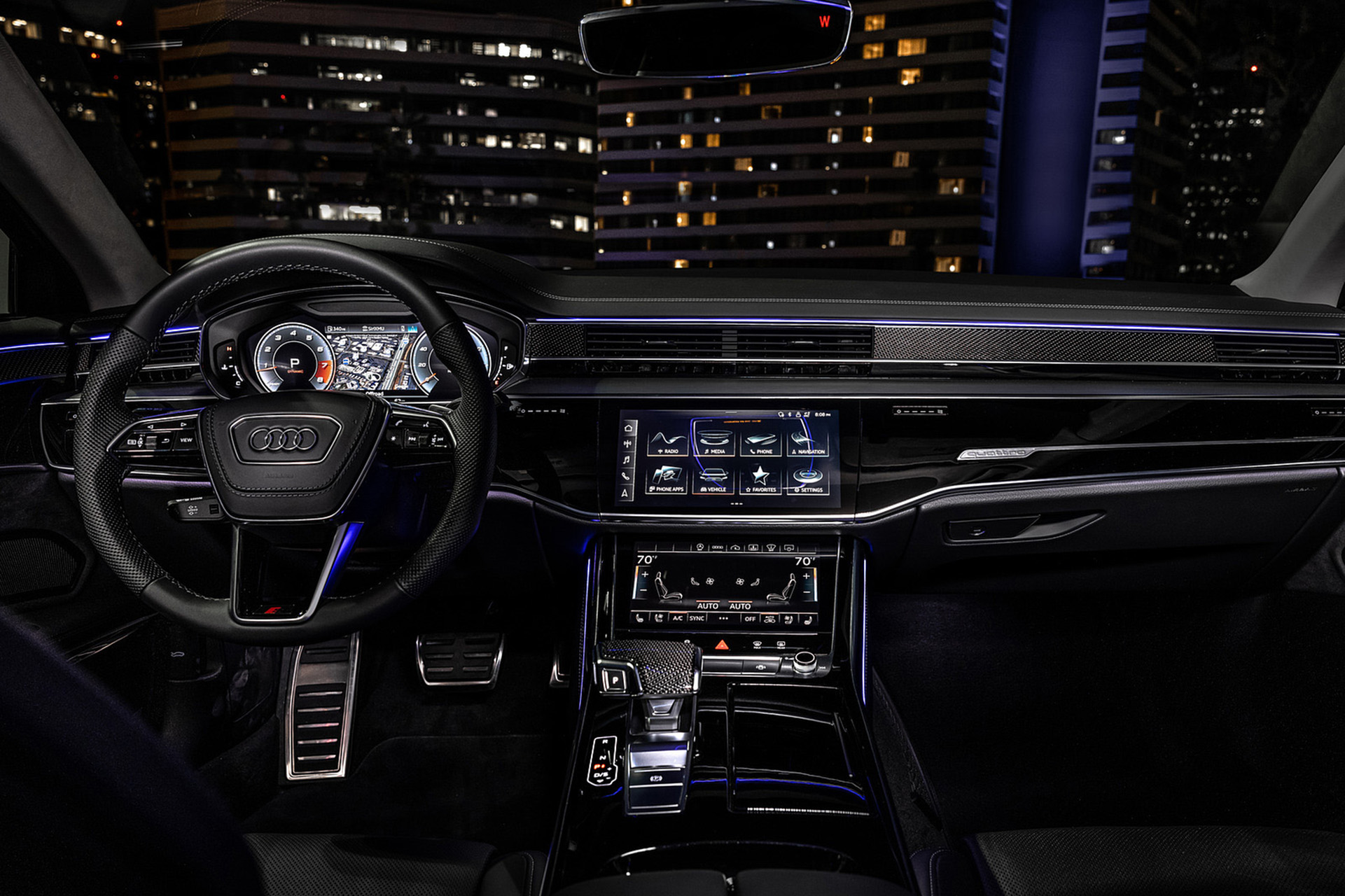 Download 2022 Audi S8 - US version - Interior, Cockpit HD Wallpaper 1921x1280 #59