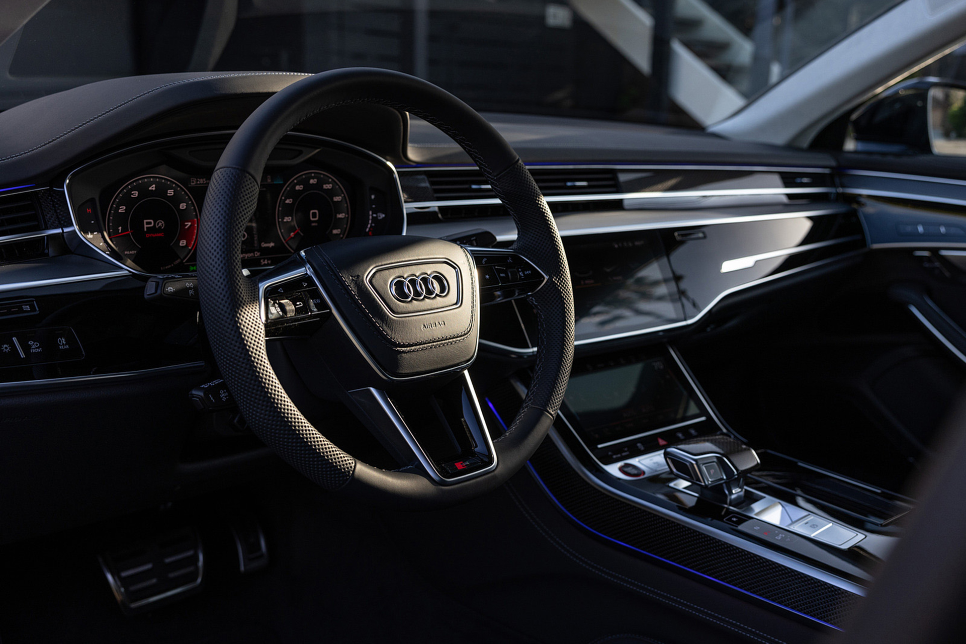 Download 2022 Audi S8 - US version - Interior, Detail HD Wallpaper 1921x1280 #64