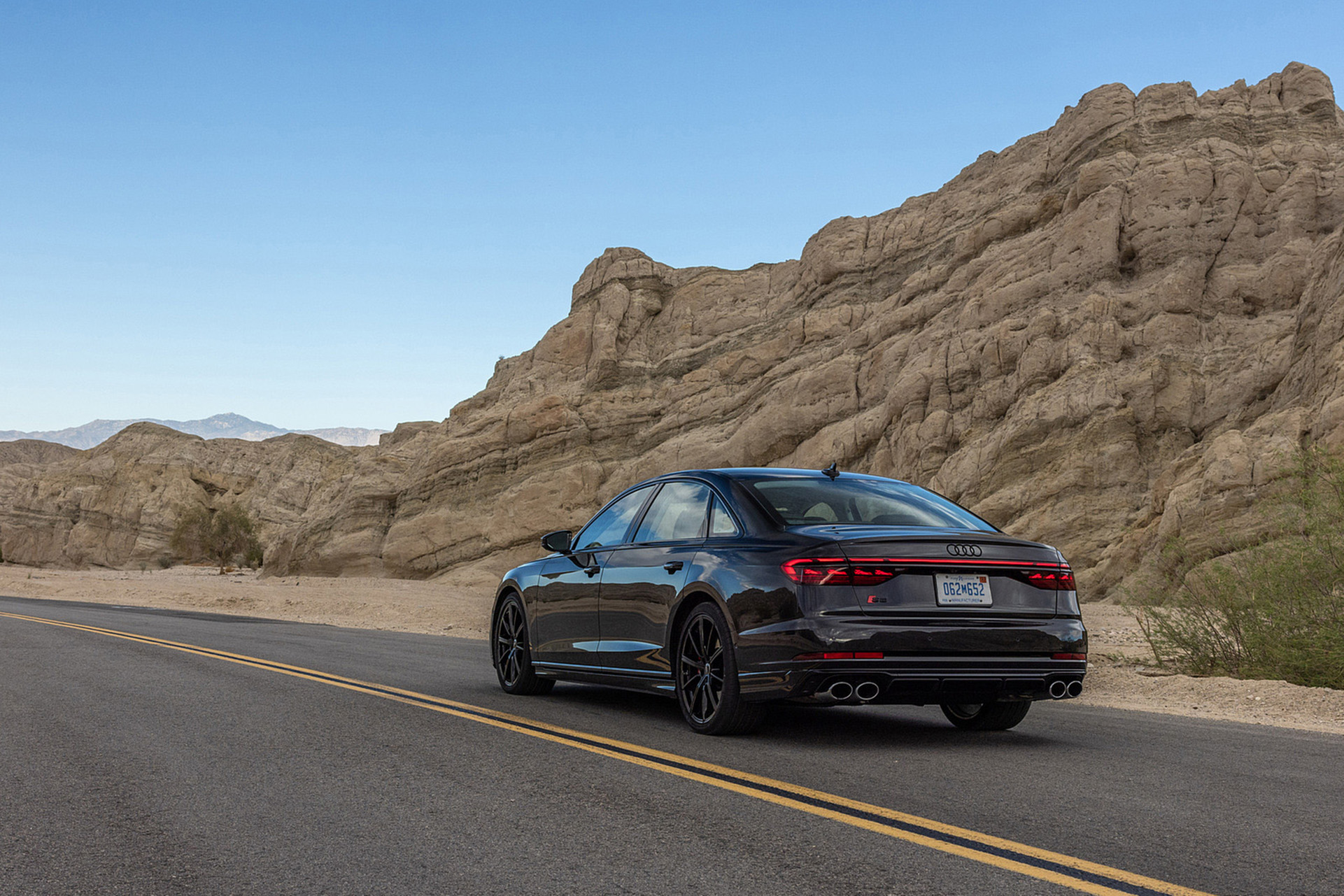 Download 2022 Audi S8 - US version - Rear Three-Quarter HD Wallpaper 1921x1281 #8