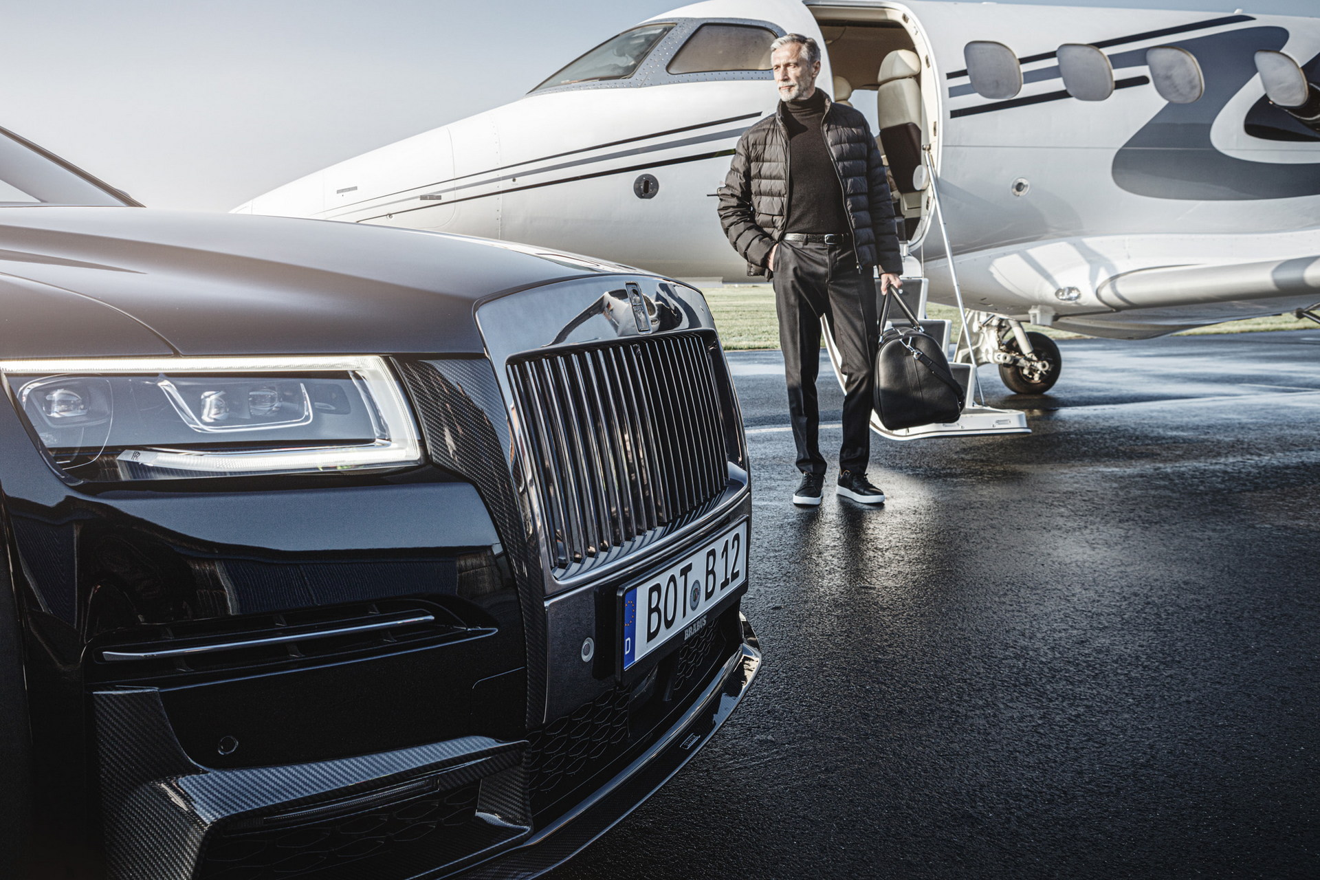 Download 2022 Brabus 700 based on Rolls-Royce Ghost Extended - Headlight HD Wallpaper 1920x1280 #15