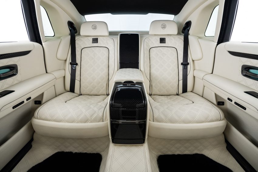 2022 Brabus 700 based on Rolls-Royce Ghost Extended - Interior, Rear Seats Wallpaper 850x567 #101