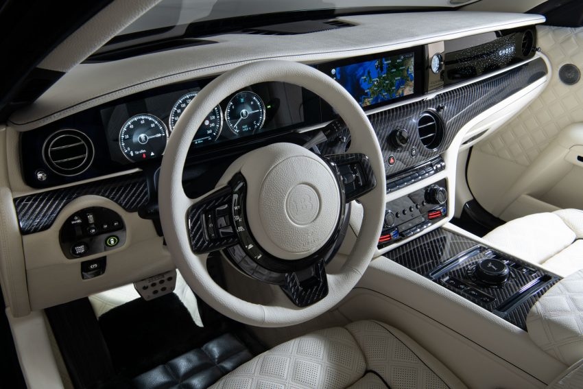 2022 Brabus 700 based on Rolls-Royce Ghost Extended - Interior, Steering Wheel Wallpaper 850x567 #97