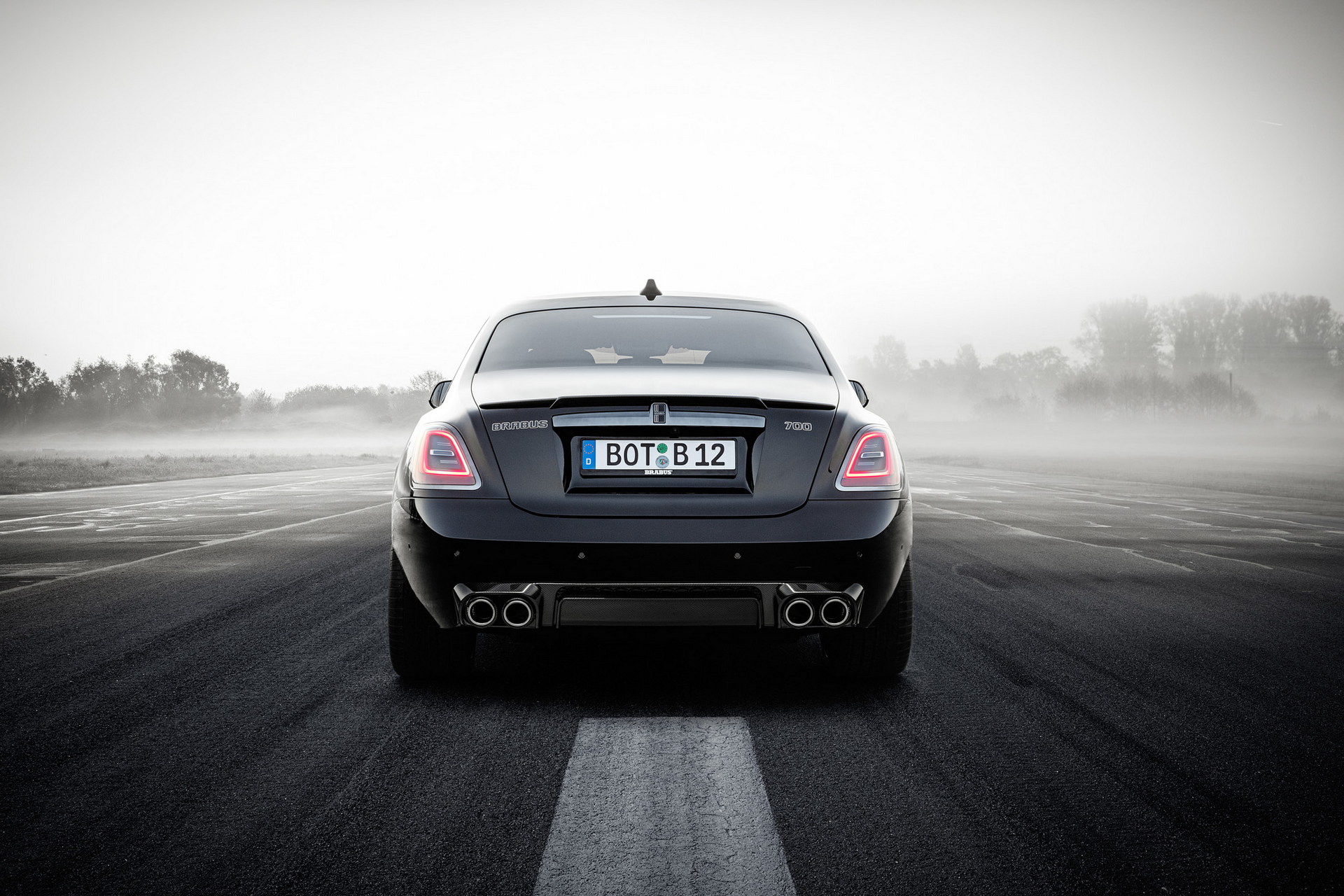 Download 2022 Brabus 700 based on Rolls-Royce Ghost Extended - Rear HD Wallpaper 1920x1280 #4