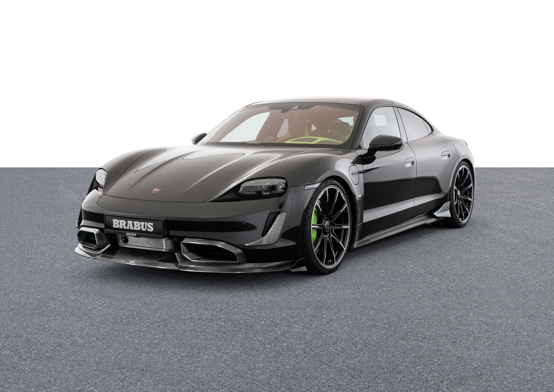 Download 2022 Brabus Porsche Taycan Turbo S - Front Three-Quarter HD Wallpaper 1920x1360 #30