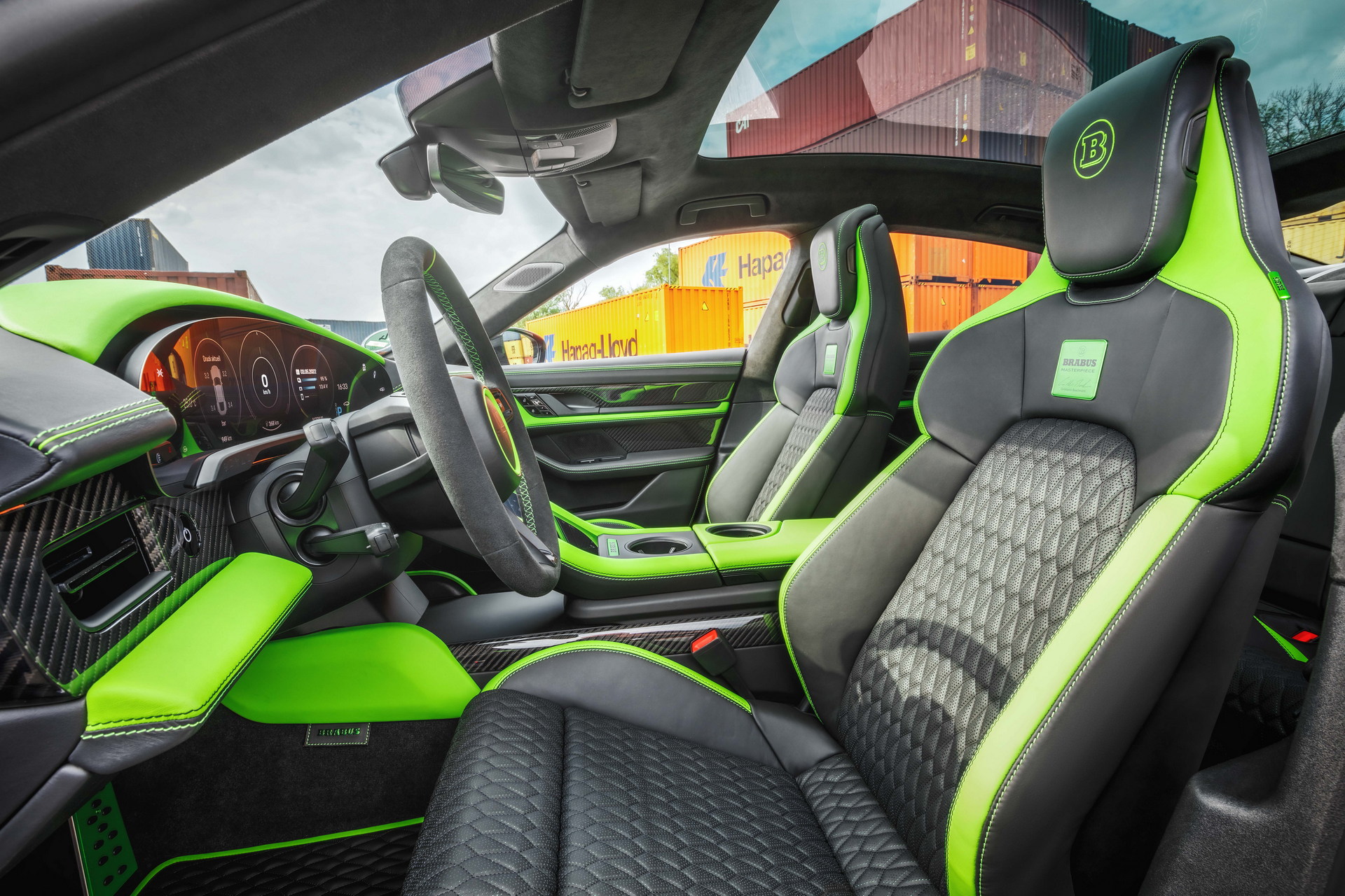 Download 2022 Brabus Porsche Taycan Turbo S - Interior, Front Seats HD Wallpaper 1920x1280 #71