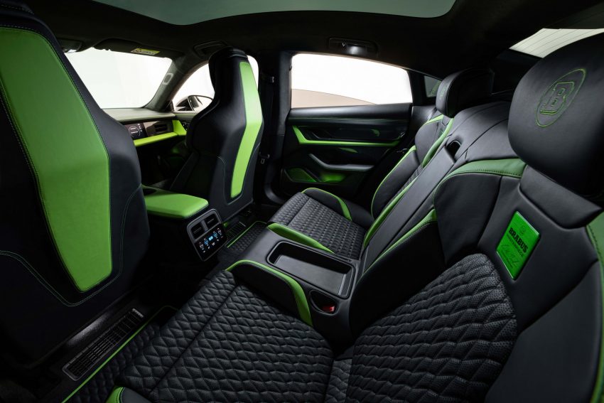 2022 Brabus Porsche Taycan Turbo S - Interior, Rear Seats Wallpaper 850x567 #89