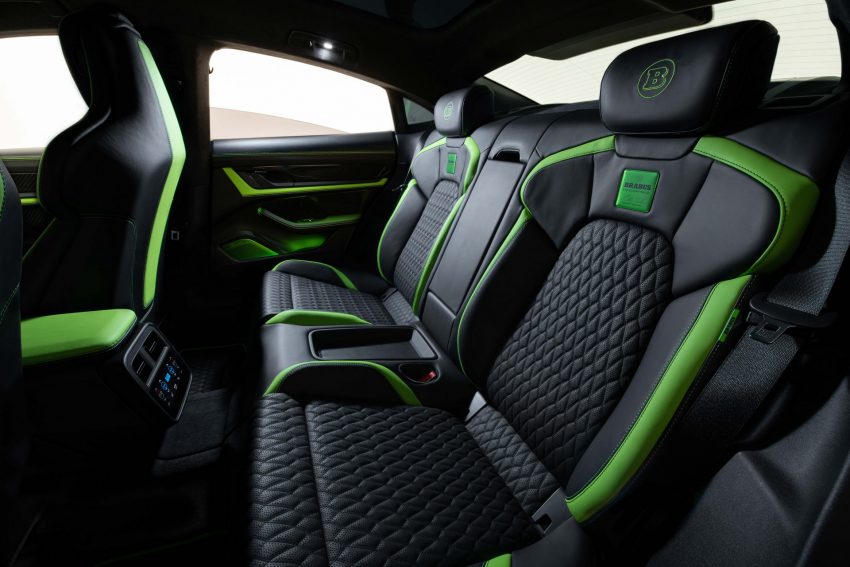 2022 Brabus Porsche Taycan Turbo S - Interior, Rear Seats Wallpaper 850x567 #90