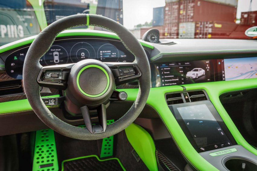 2022 Brabus Porsche Taycan Turbo S - Interior, Steering Wheel Wallpaper 850x567 #67