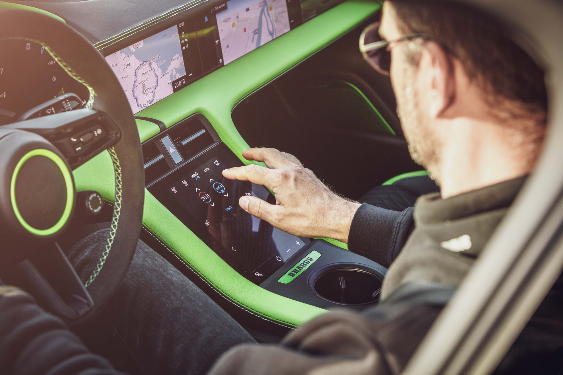 Download 2022 Brabus Porsche Taycan Turbo S - Interior HD Wallpaper 1920x1280 #52