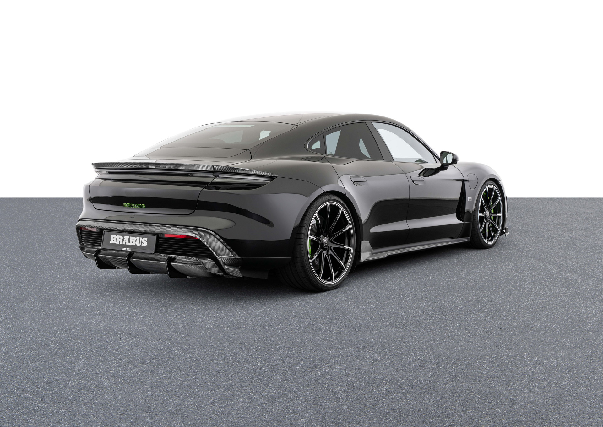 Download 2022 Brabus Porsche Taycan Turbo S - Rear Three-Quarter HD Wallpaper 1920x1360 #33