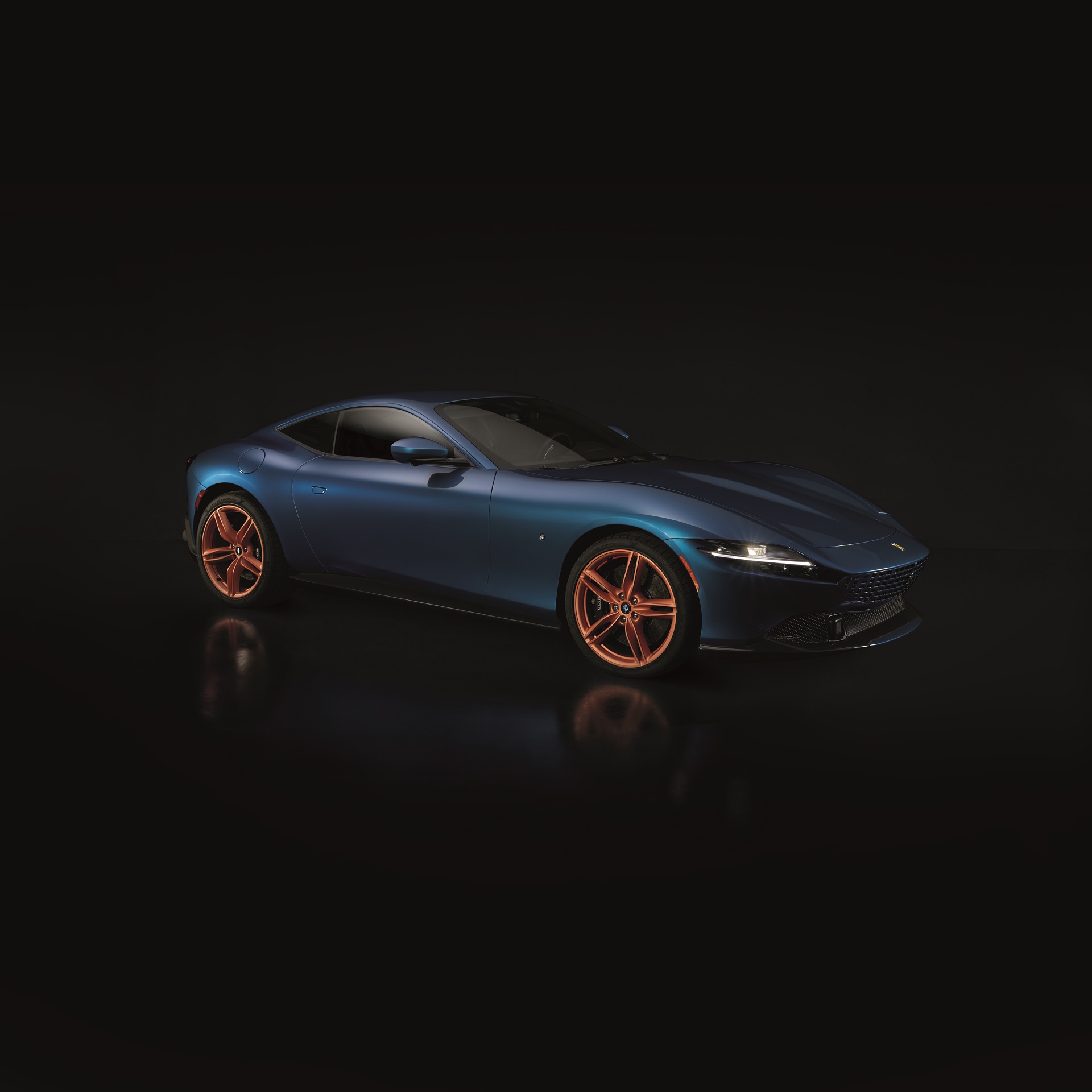 Download 2022 Ferrari Roma for Cool Hunting - Front Three-Quarter HD Wallpaper 1920x1920 #1