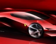 2022 Ferrari SP48 Unica - Design Sketch Wallpaper 190x150