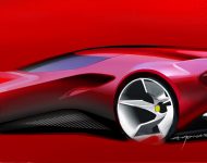 2022 Ferrari SP48 Unica - Design Sketch Wallpaper 190x150