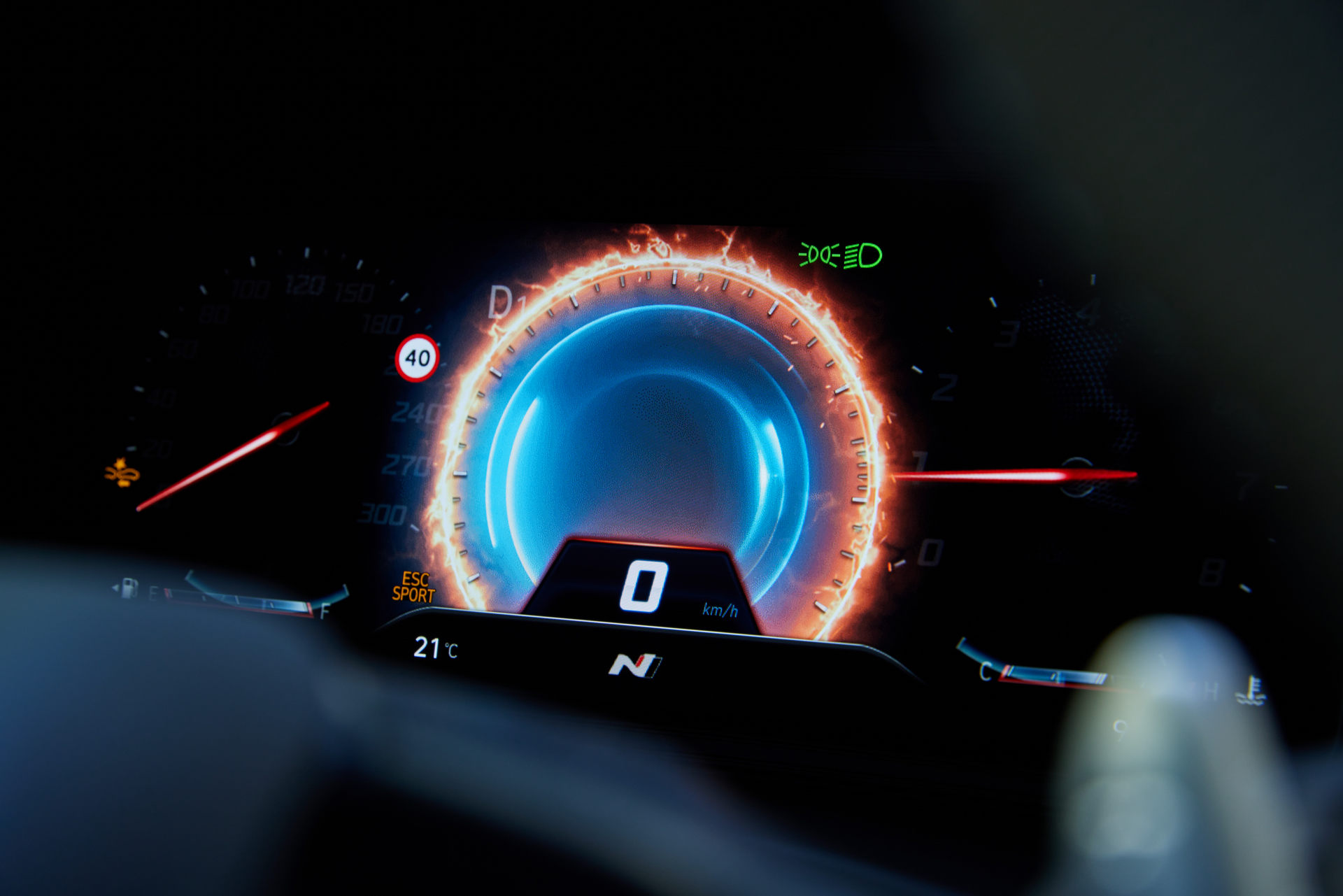 Download 2022 Hyundai Kona N - AU version - Digital Instrument Cluster HD Wallpaper 1920x1281 #62