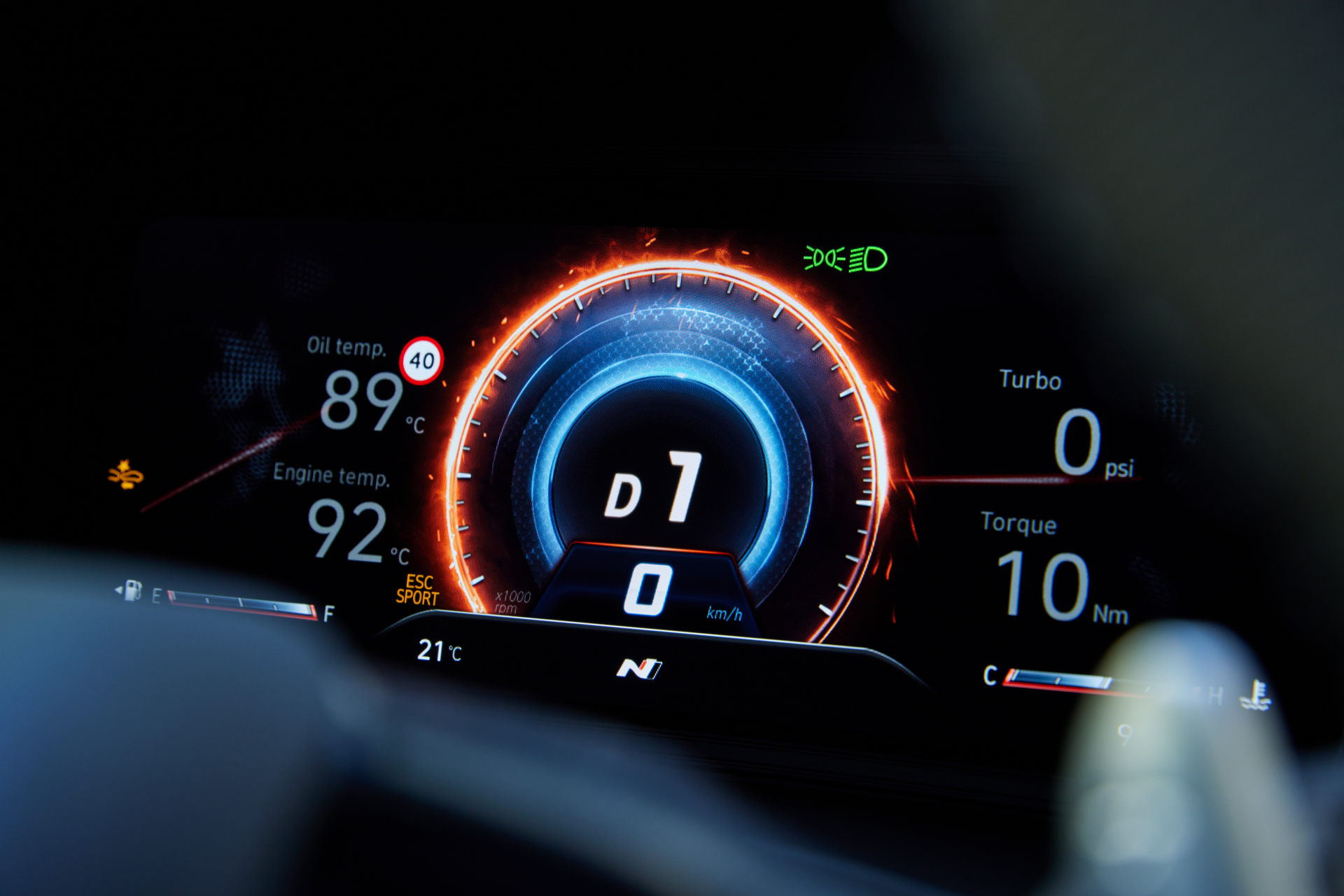 Download 2022 Hyundai Kona N - AU version - Digital Instrument Cluster HD Wallpaper 1920x1281 #61