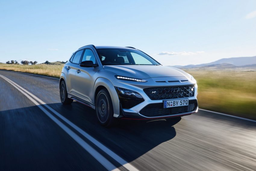 2022 Hyundai Kona N - AU version - Front Three-Quarter Wallpaper 850x567 #30