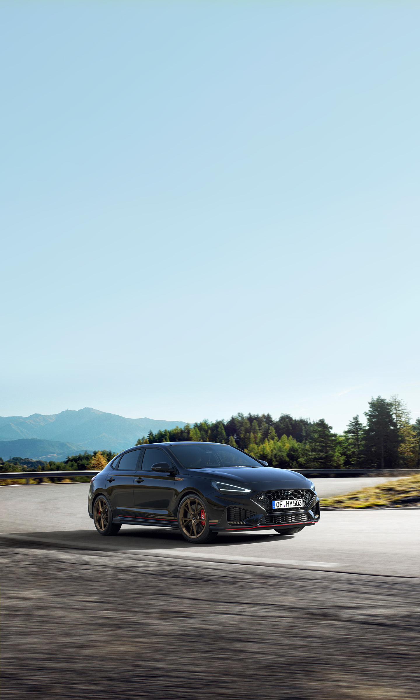 Download 2022 Hyundai i30 N Drive-N Limited Edition - Front Three-Quarter HD Phone Wallpaper 1440x2400 #2