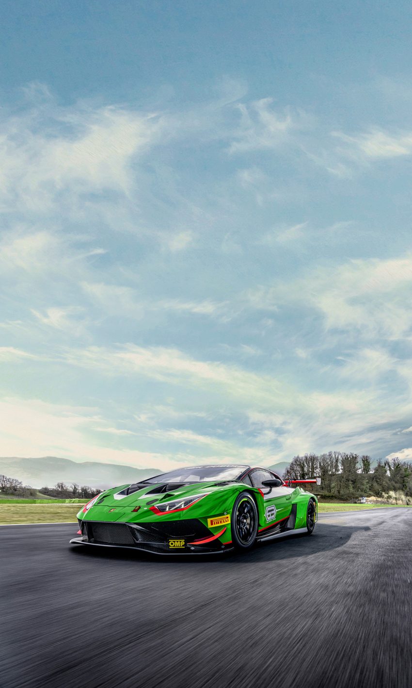 2023 Lamborghini Huracán GT3 EVO2 - Front Three-Quarter Phone Wallpaper 850x1417 #4