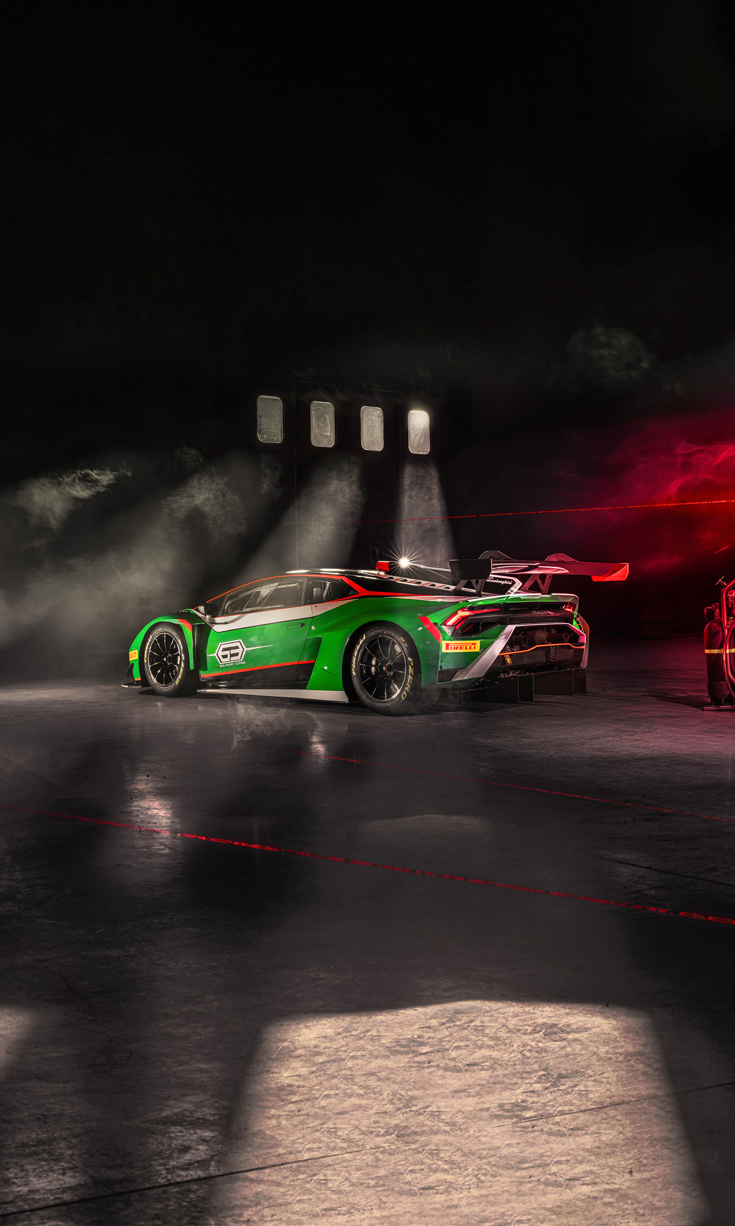 Download 2023 Lamborghini Huracán GT3 EVO2 - Rear Three-Quarter HD Phone Wallpaper 1440x2400 #36