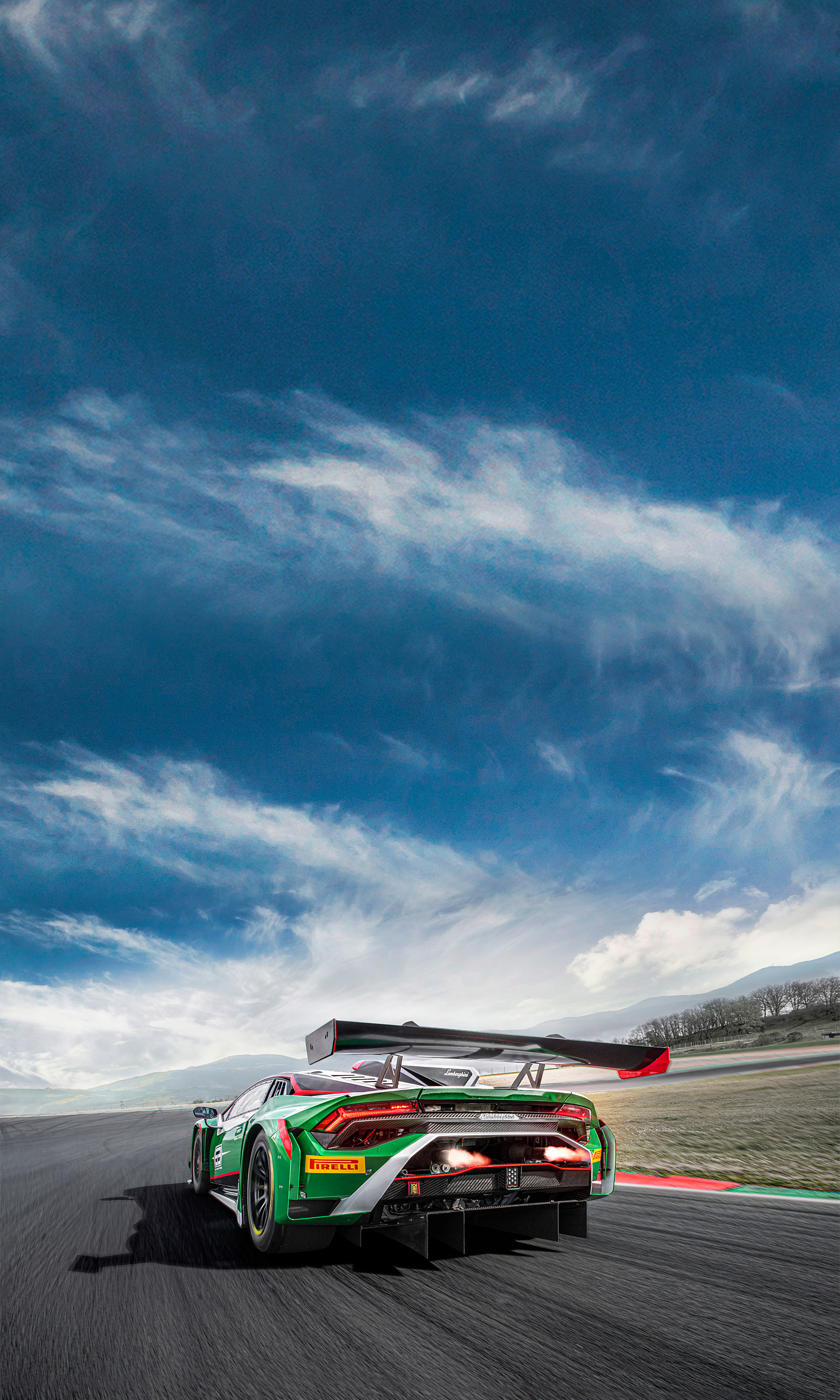 Download 2023 Lamborghini Huracán GT3 EVO2 - Rear HD Phone Wallpaper 1440x2400 #10