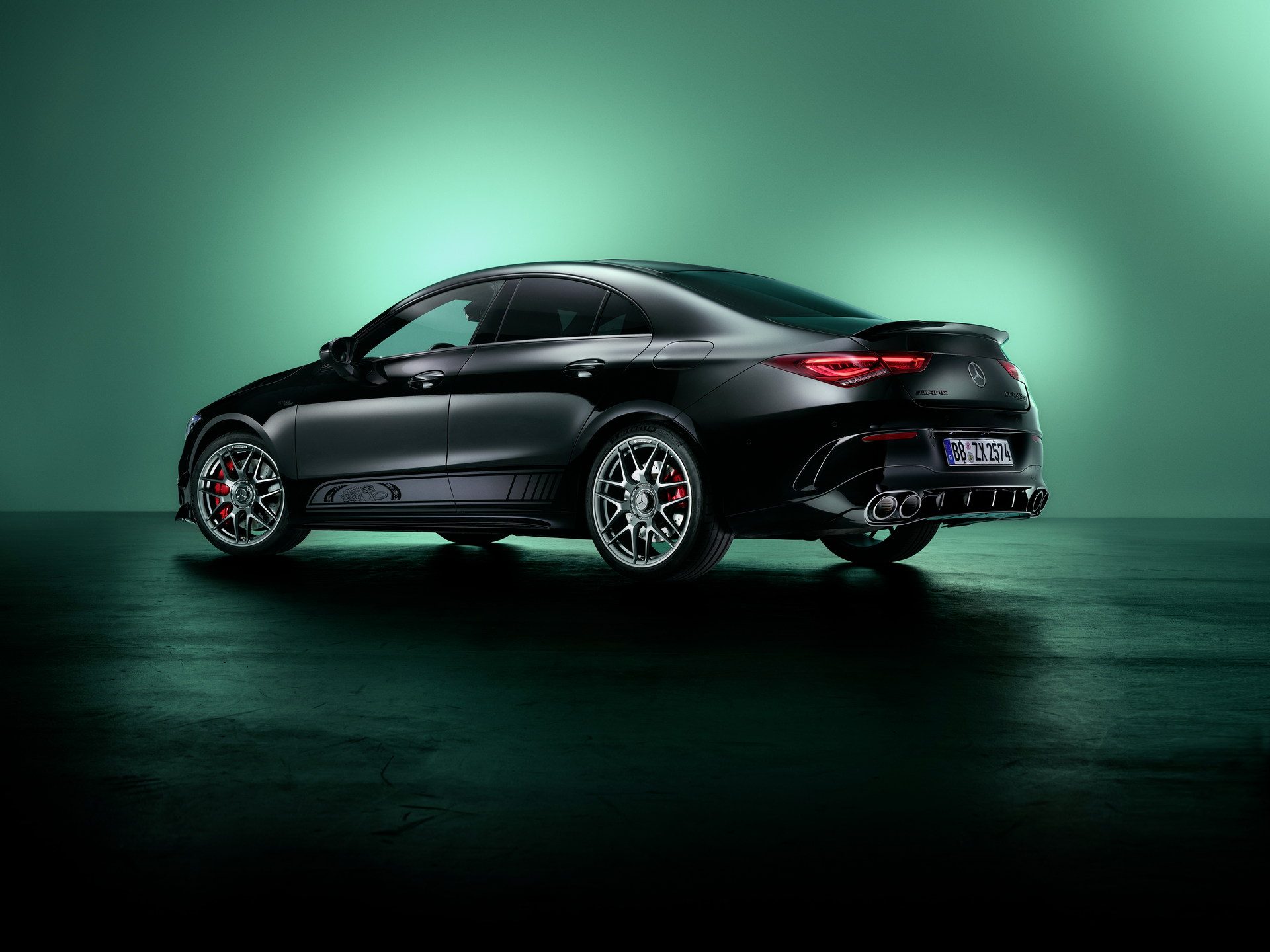 Download 2022 Mercedes-AMG CLA 45 S 4Matic Edition 55 - Rear Three-Quarter HD Wallpaper 1920x1440 #2