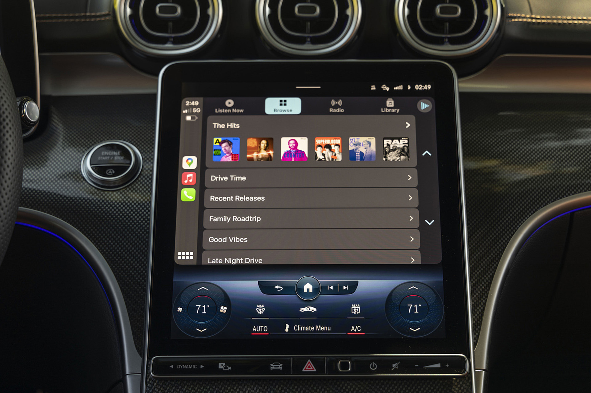 Download 2022 Mercedes-Benz C 300 4Matic - US version - Central Console HD Wallpaper 1920x1279 #74