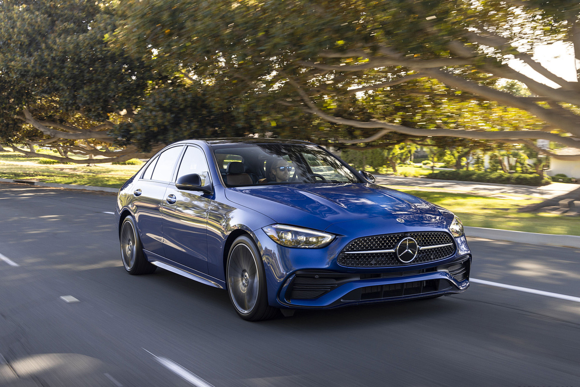 Download 2022 Mercedes-Benz C 300 4Matic - US version - Front Three-Quarter HD Wallpaper 1921x1281 #7