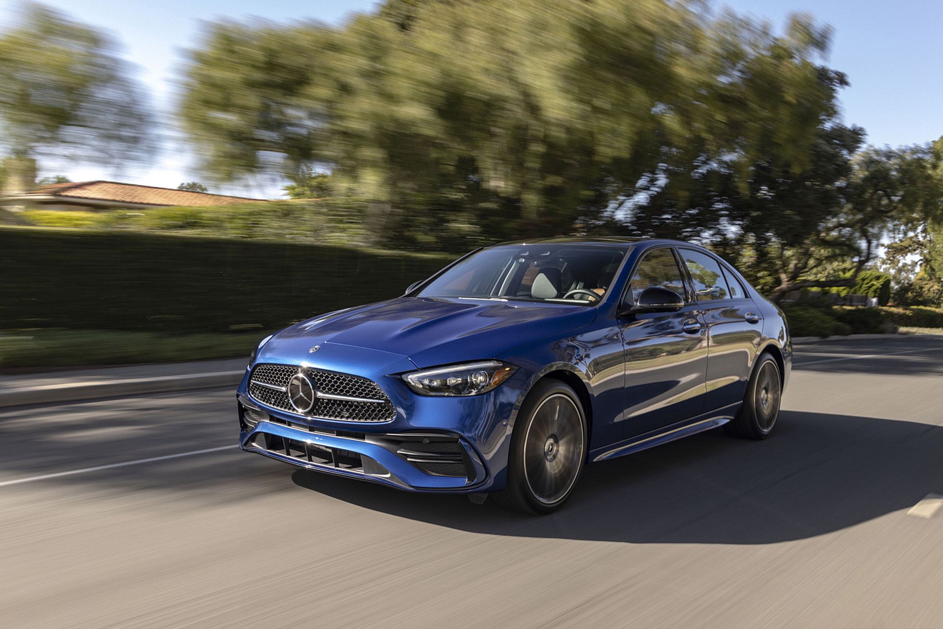 Download 2022 Mercedes-Benz C 300 4Matic - US version - Front Three-Quarter HD Wallpaper 1921x1281 #9