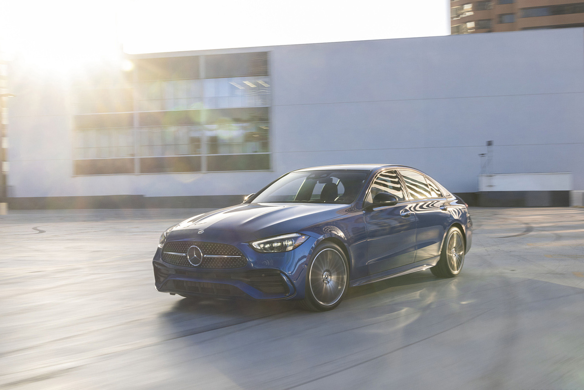 Download 2022 Mercedes-Benz C 300 4Matic - US version - Front Three-Quarter HD Wallpaper 1921x1281 #26