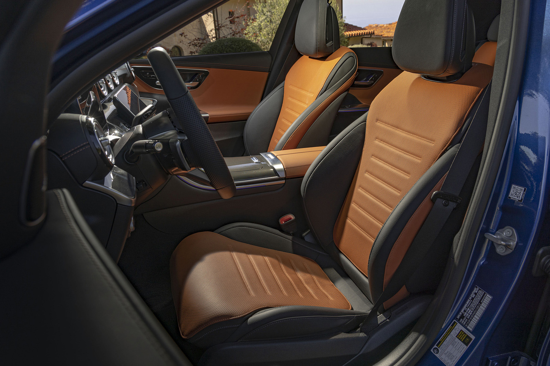 Download 2022 Mercedes-Benz C 300 4Matic - US version - Interior, Front Seats HD Wallpaper 1921x1280 #82