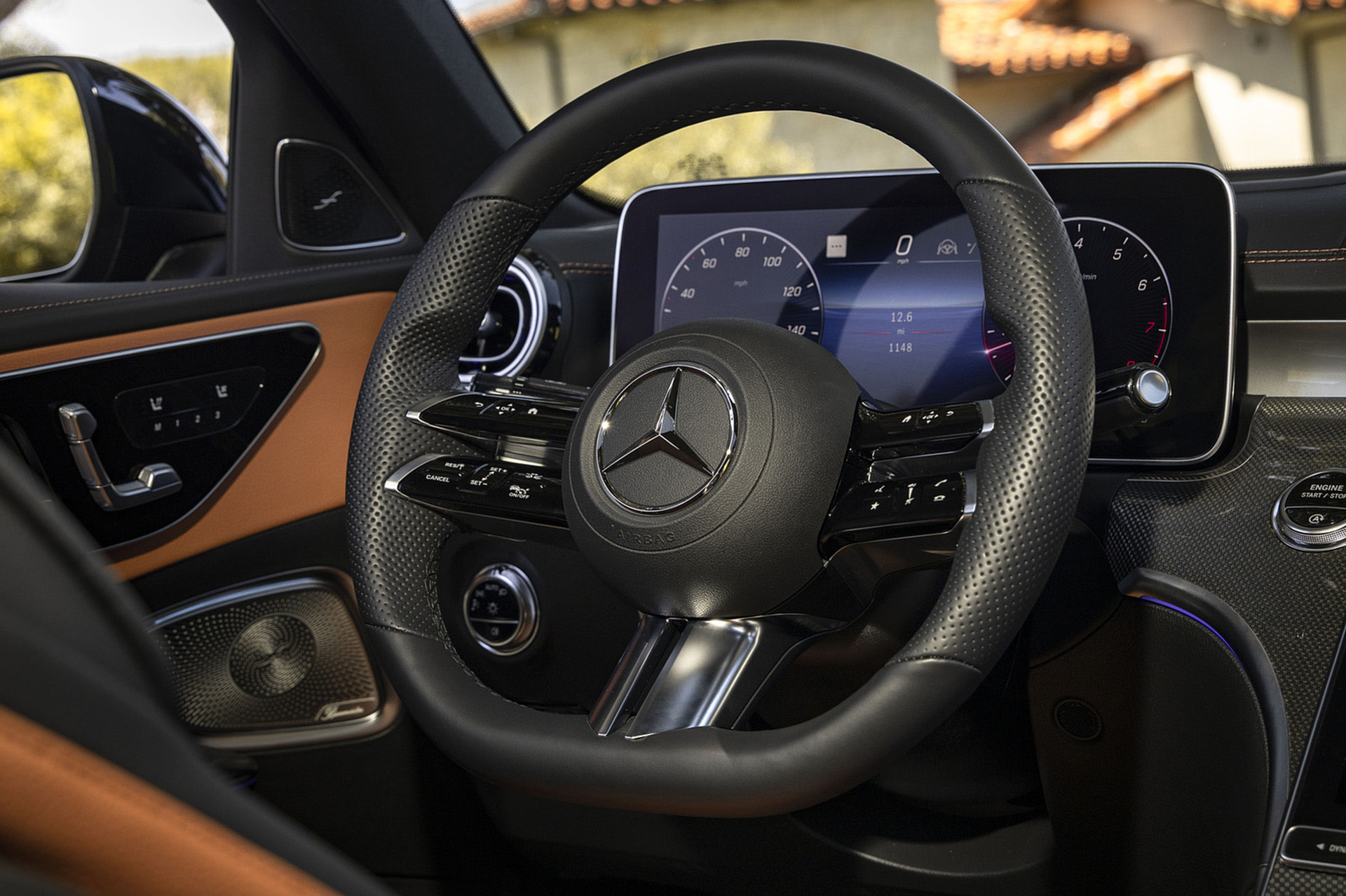 Download 2022 Mercedes-Benz C 300 4Matic - US version - Interior, Steering Wheel HD Wallpaper 1920x1279 #72