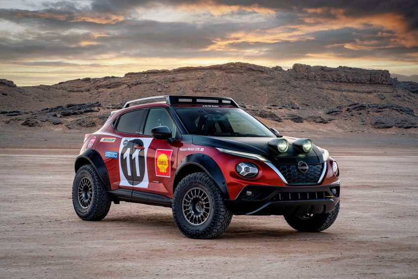 2022 Nissan Juke Hybrid Rally Tribute Concept - Front Three-Quarter Wallpaper 850x567 #1