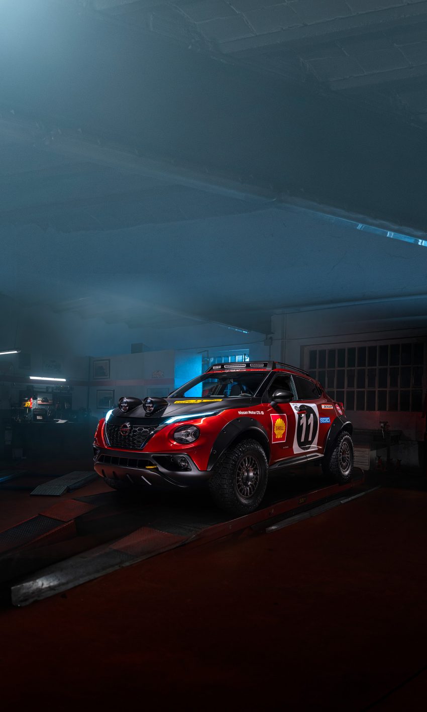 2022 Nissan Juke Hybrid Rally Tribute Concept - Front Three-Quarter Phone Wallpaper 850x1417 #49