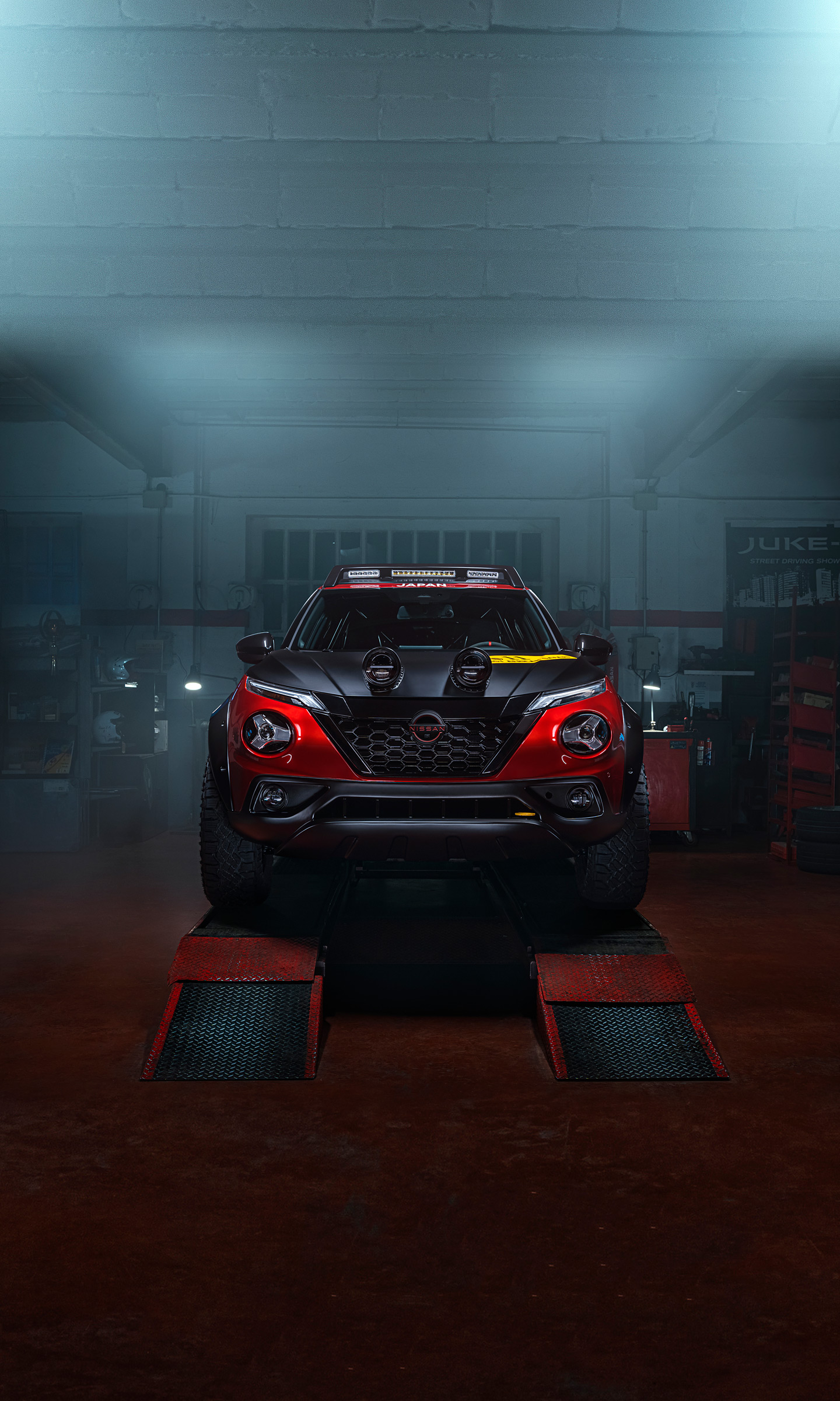 Download 2022 Nissan Juke Hybrid Rally Tribute Concept - Front HD Phone Wallpaper 1440x2400 #51