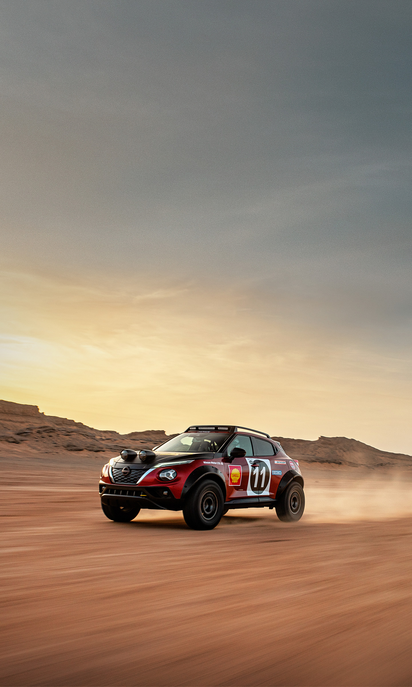 Download 2022 Nissan Juke Hybrid Rally Tribute Concept - Off-Road HD Phone Wallpaper 1440x2400 #16