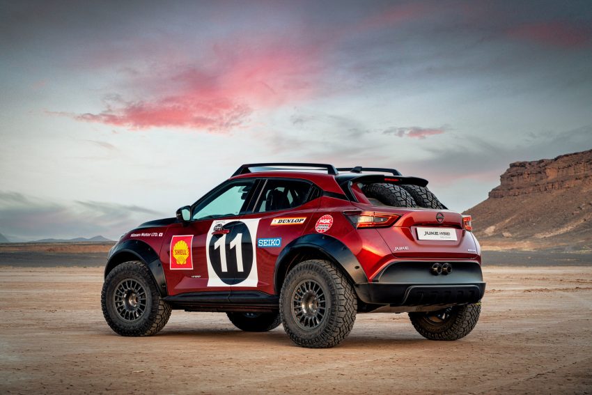 2022 Nissan Juke Hybrid Rally Tribute Concept - Rear Three-Quarter Wallpaper 850x567 #4