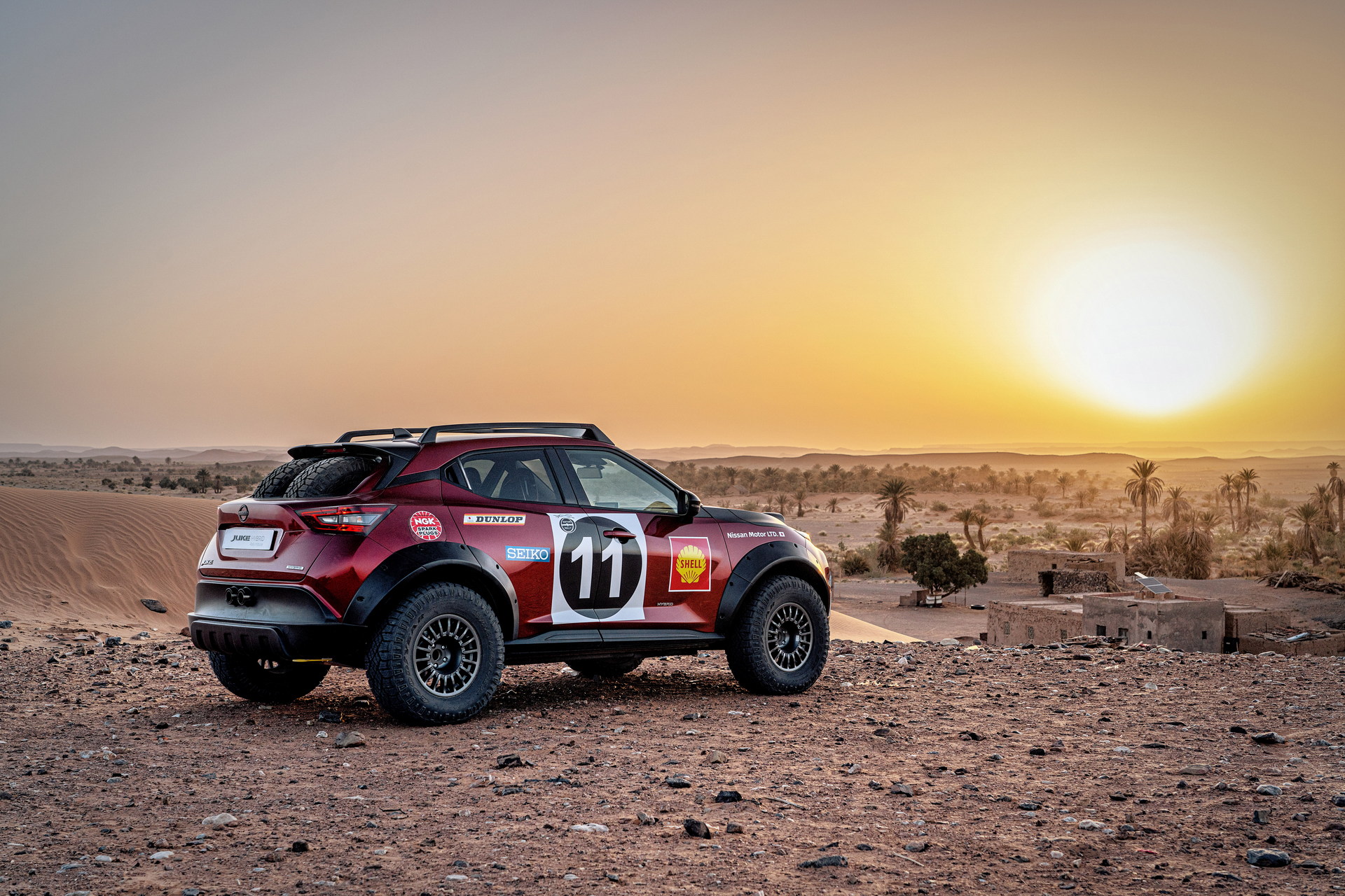 Download 2022 Nissan Juke Hybrid Rally Tribute Concept - Rear Three-Quarter HD Wallpaper 1920x1280 #5