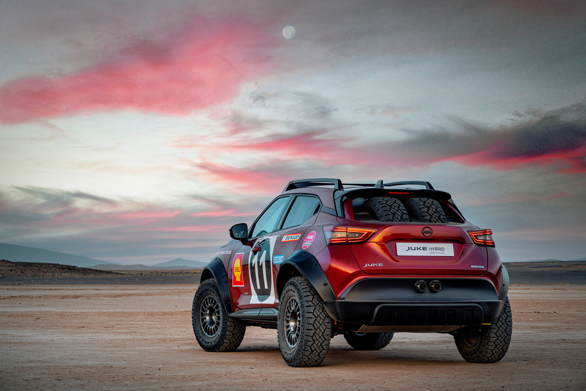 Download 2022 Nissan Juke Hybrid Rally Tribute Concept - Rear HD Wallpaper 1920x1280 #6