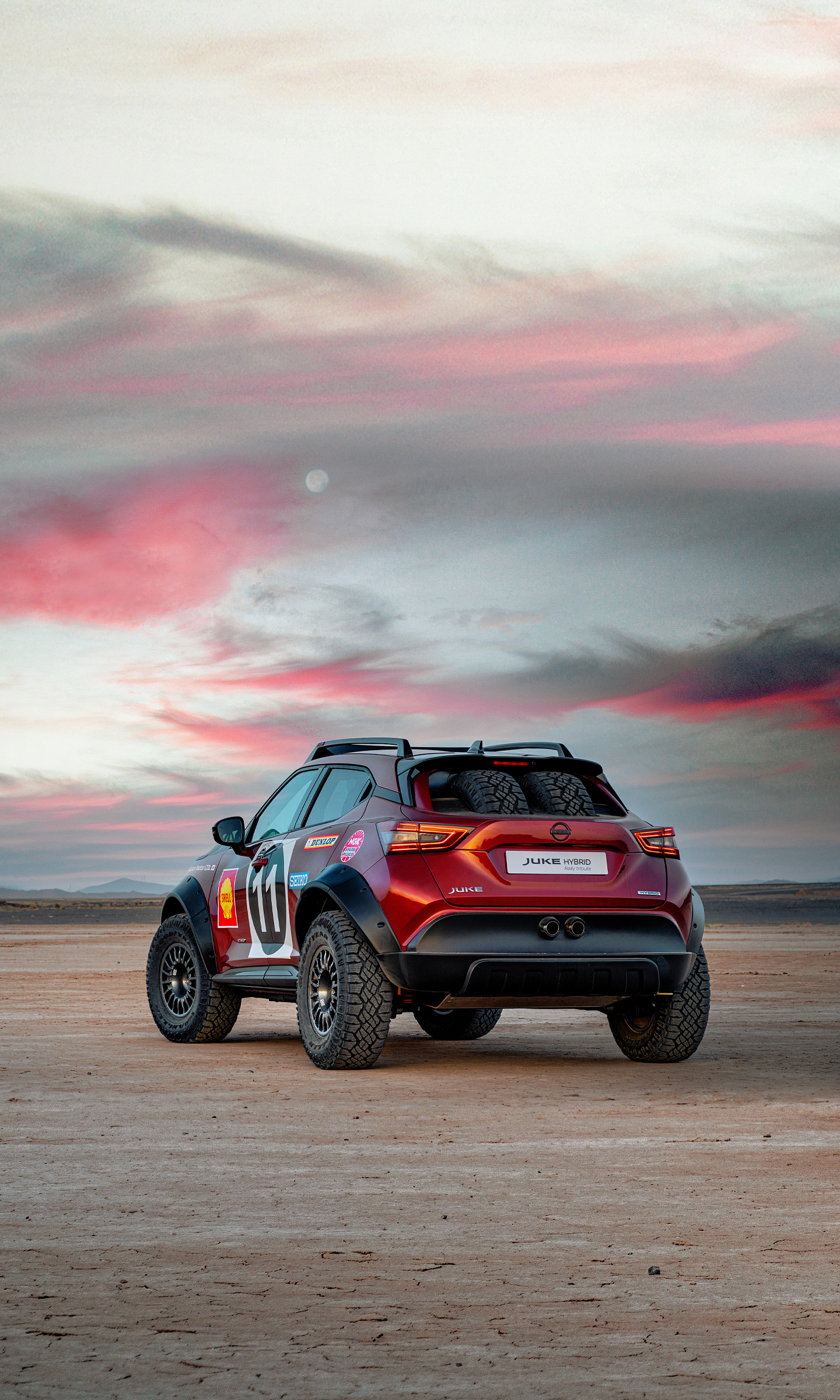 Download 2022 Nissan Juke Hybrid Rally Tribute Concept - Rear HD Phone Wallpaper 1440x2400 #7
