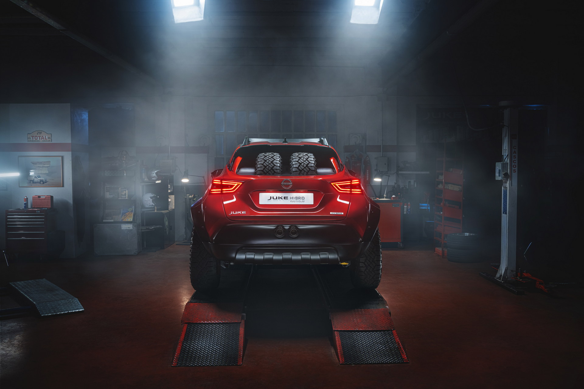 Download 2022 Nissan Juke Hybrid Rally Tribute Concept - Rear HD Wallpaper 1920x1281 #53