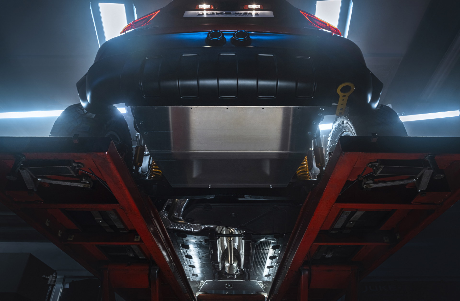 Download 2022 Nissan Juke Hybrid Rally Tribute Concept - Undercarriage HD Wallpaper 1920x1259 #66