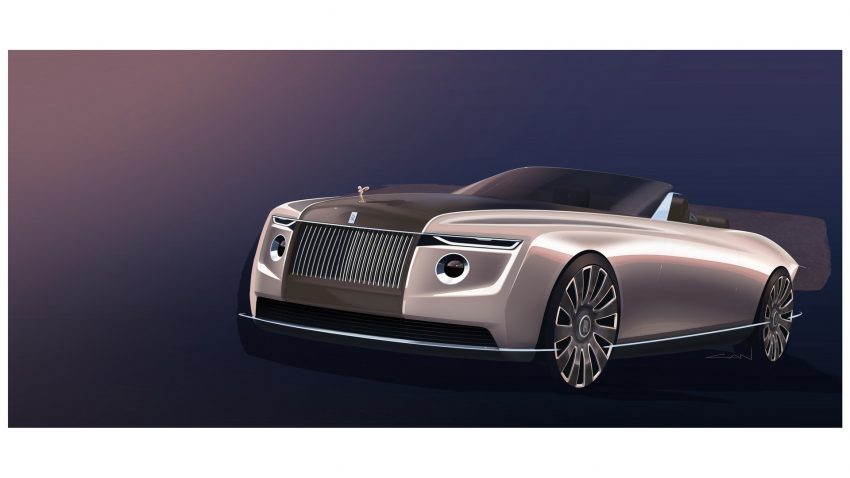 2022 Rolls-Royce Boat Tail - Design Sketch Wallpaper 850x478 #42